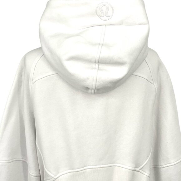 Lululemon Scuba Oversized 1/2 Zip Hoodie White Size M / L Pullover Sweatshirt - Picture 5 of 9